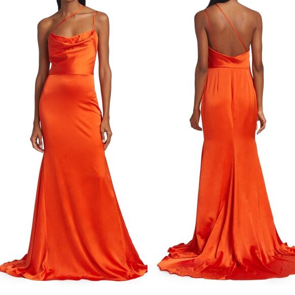 NWT Vera Wang Bride Paulette Open Back Satin Gown Size 6 $395 - Picture 1 of 14